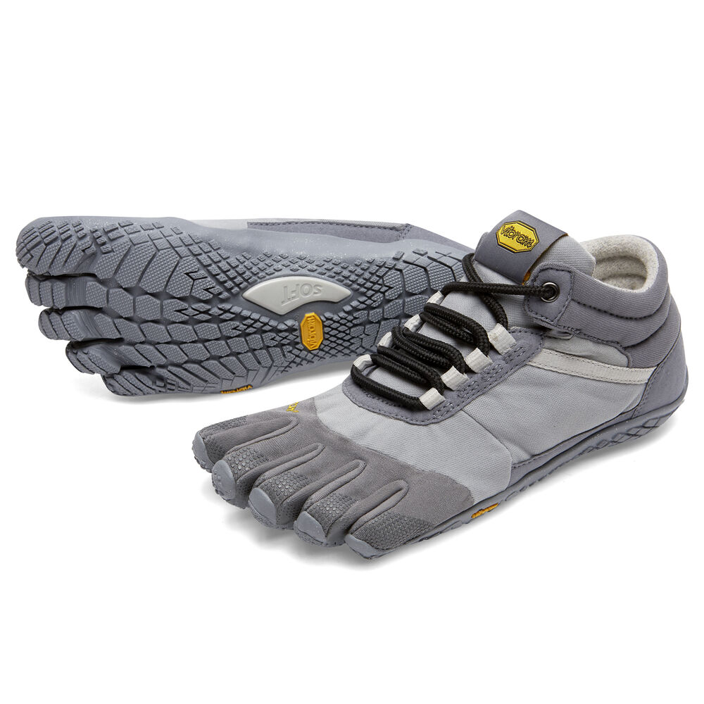 Vibram Fivefingers Trek Ascent Insulated Bayan 5 Parmak Ayakkabı Gri,HB4768253